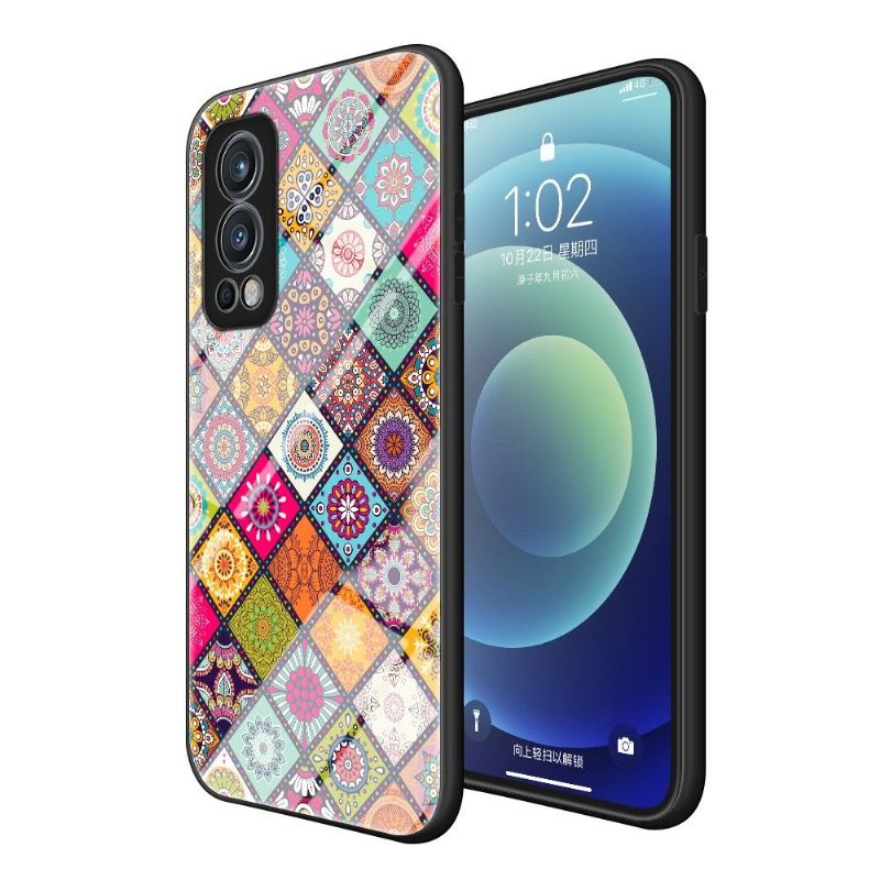 Kryt Na OnePlus Nord 2 5G Mandalový Kaleidoskop Se Stojanem
