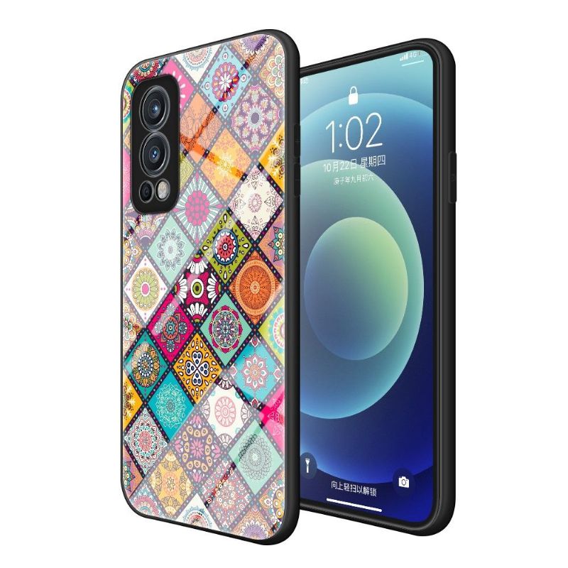 Kryt Na OnePlus Nord 2 5G Mandalový Kaleidoskop Se Stojanem