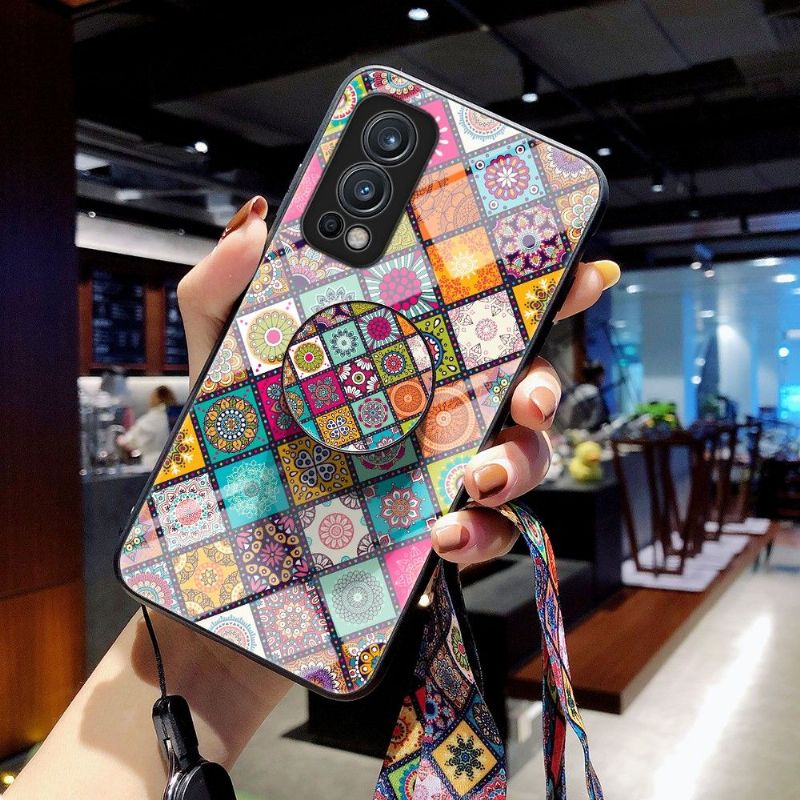 Kryt Na OnePlus Nord 2 5G Mandalový Kaleidoskop Se Stojanem