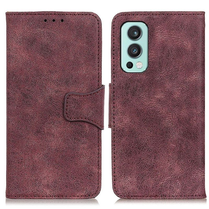 Pouzdra Na OnePlus Nord 2 5G Edouard Vintage Umělá Kůže