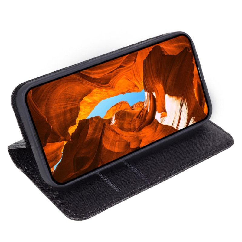 Kožené Pouzdro Folio Poco X6 Pro 5g Křížová Textura