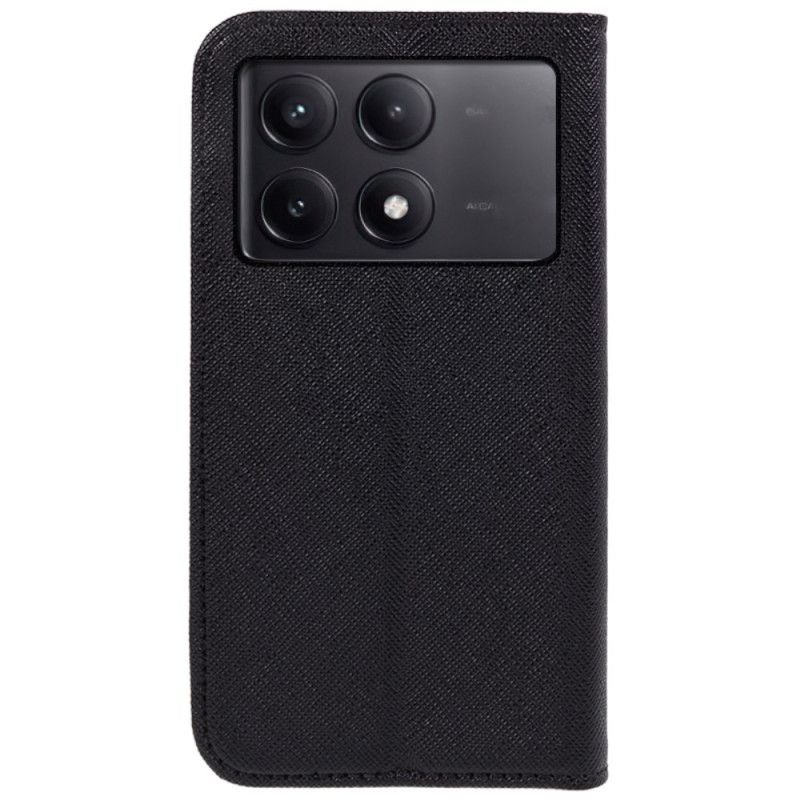 Kožené Pouzdro Folio Poco X6 Pro 5g Křížová Textura