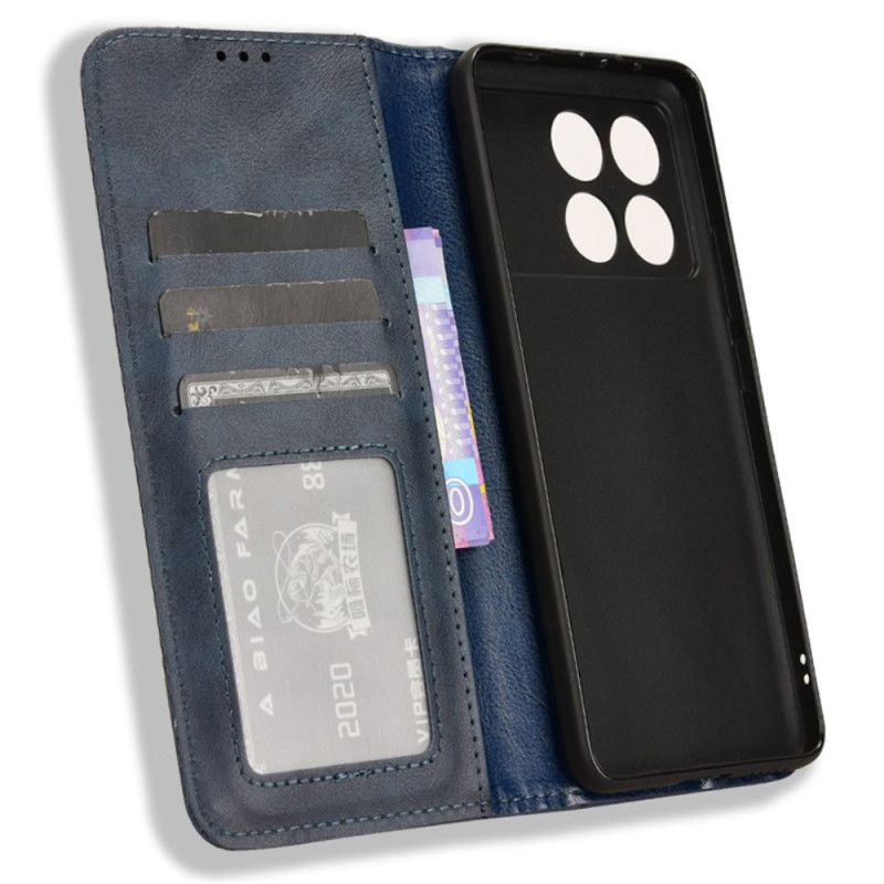 Kožené Pouzdro Folio Poco X6 Pro 5g Ročník