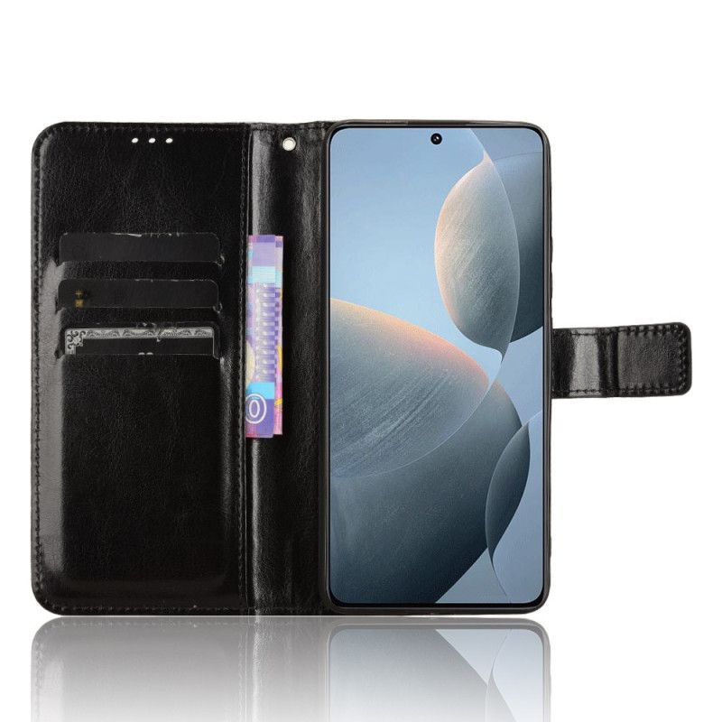 Peněženková Pouzdra Poco X6 Pro 5g Kryty Na Mobil Okázalá Umělá Kůže S Páskem