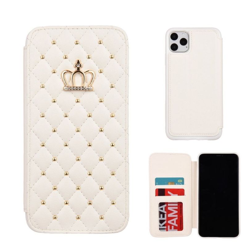 Flipové Pouzdro Na iPhone 11 Pro Prošívaný Luxus