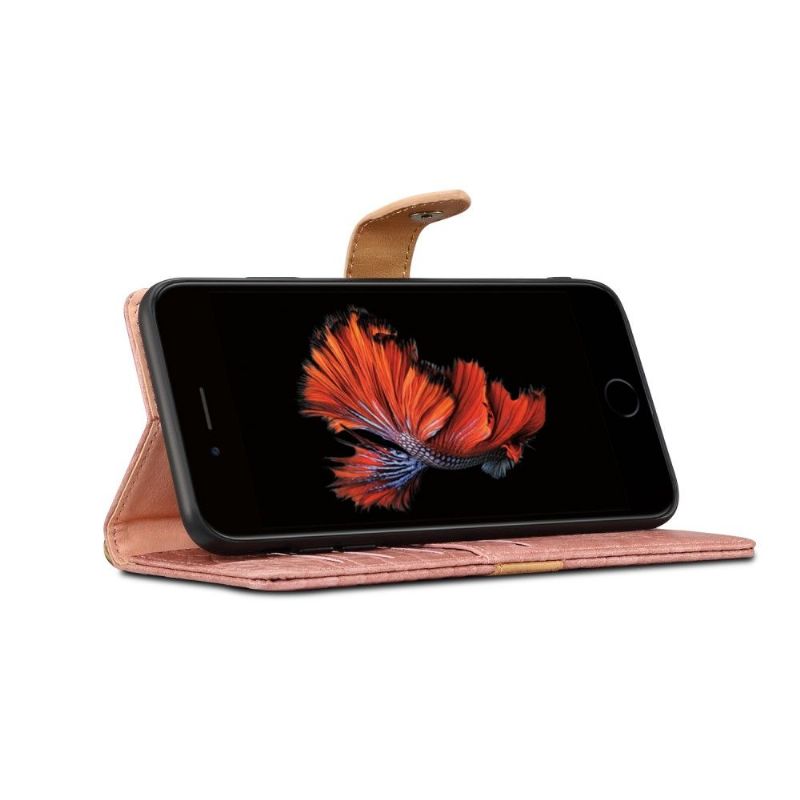 Kožené Pouzdro Na iPhone 11 Pro Efekt Imitace Kůže Croc