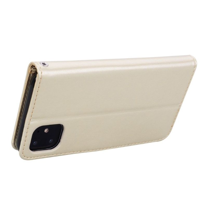 Kožené Pouzdro Na iPhone 11 Pro Růžový Vzor