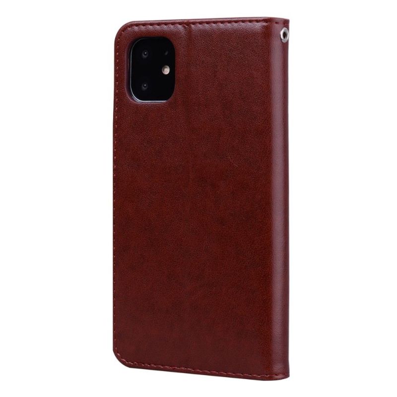 Kožené Pouzdro Na iPhone 11 Pro Růžový Vzor