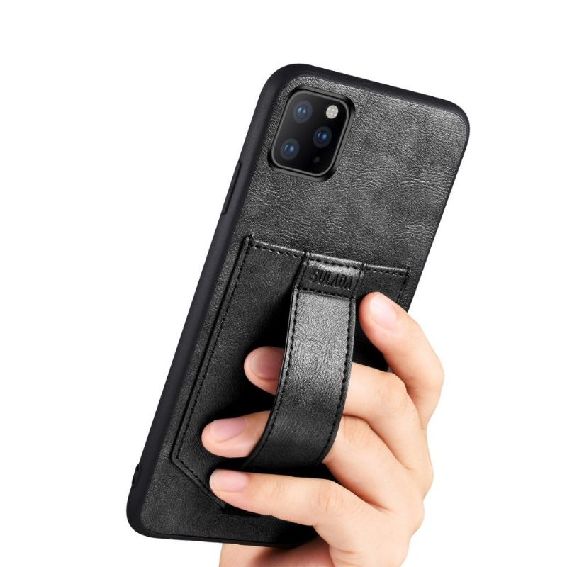 Kryt Na iPhone 11 Pro Držák Karet Sulada Z Umělé Kůže