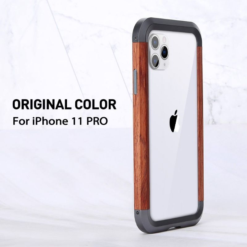 Kryt Na iPhone 11 Pro Dřevo A Kov