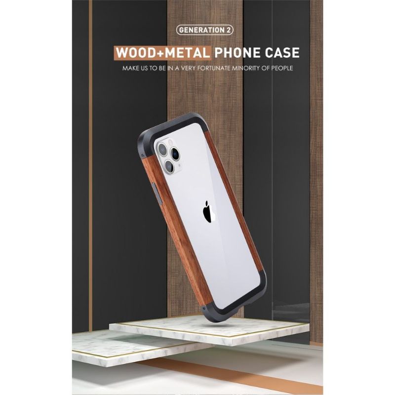 Kryt Na iPhone 11 Pro Dřevo A Kov