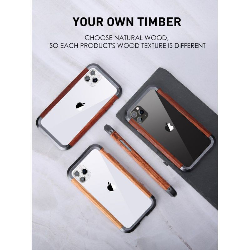 Kryt Na iPhone 11 Pro Dřevo A Kov