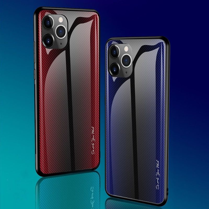 Kryt Na iPhone 11 Pro Zadní Strana Z Uhlíkového Skla
