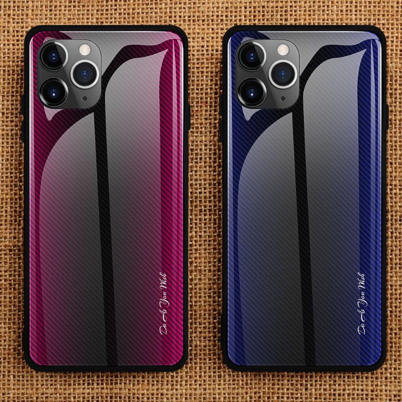 Kryt Na iPhone 11 Pro Zadní Strana Z Uhlíkového Skla