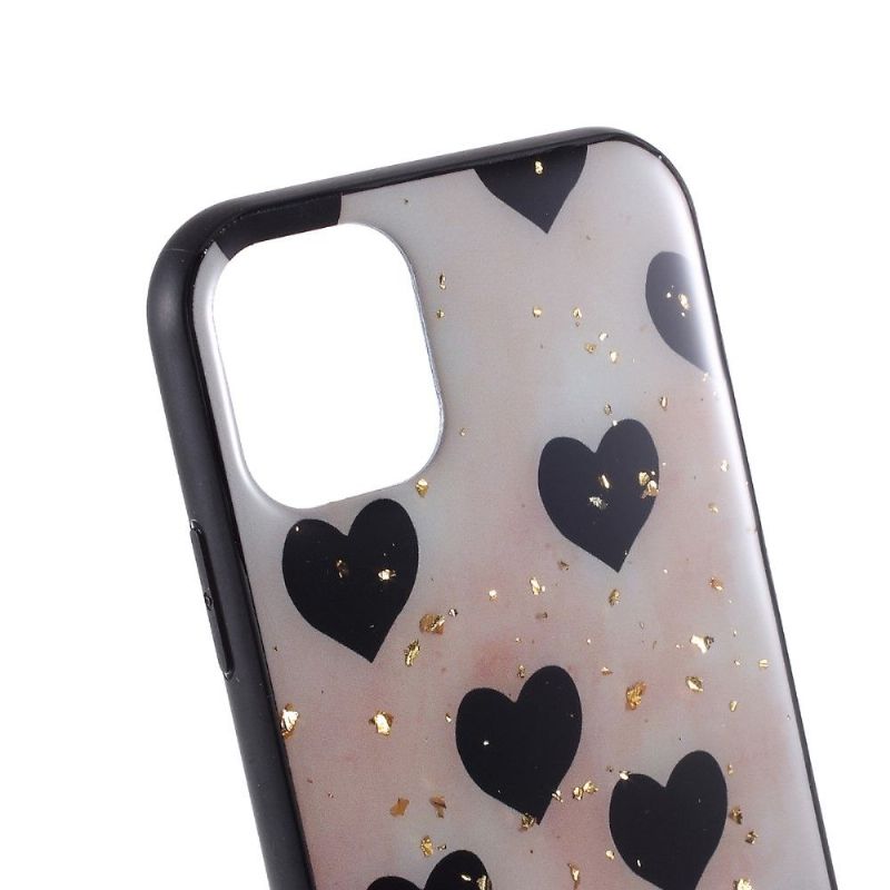 Kryt Na iPhone 11 Pro Černá Srdce