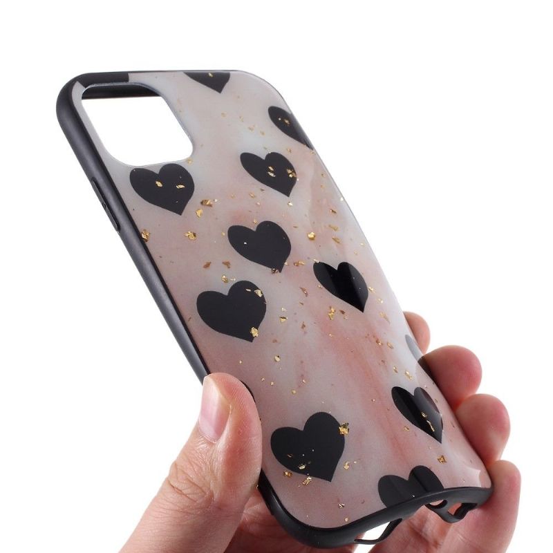 Kryt Na iPhone 11 Pro Černá Srdce
