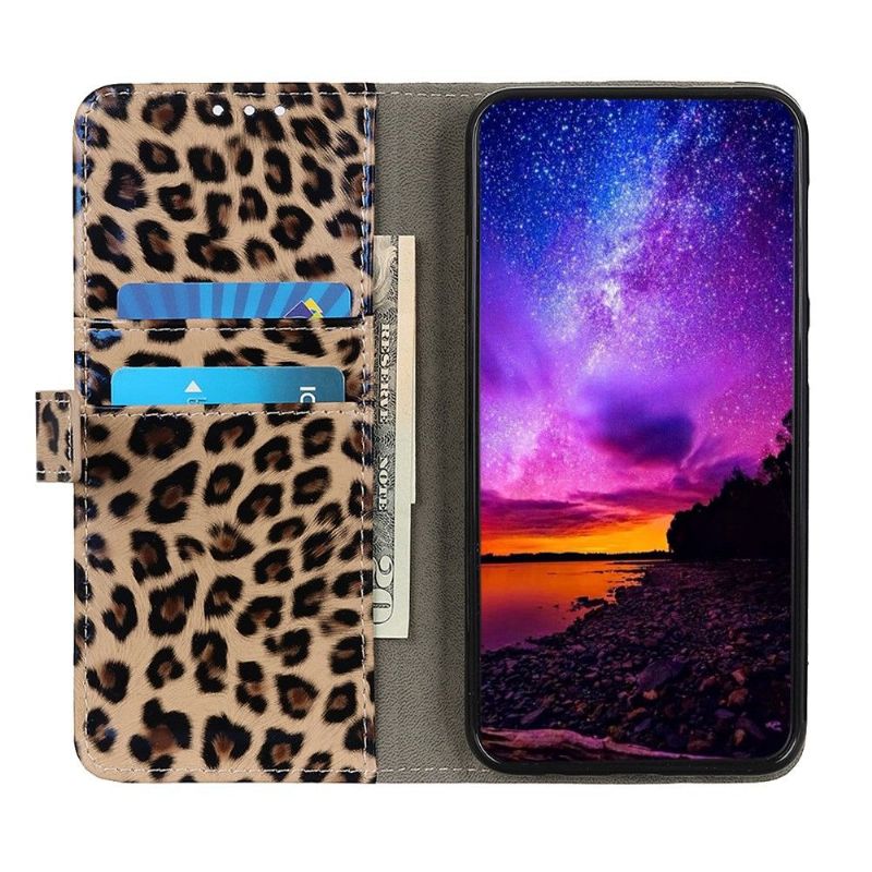 Flipové Pouzdro Na OnePlus 8T Styl Leoparda Z Umělé Kůže