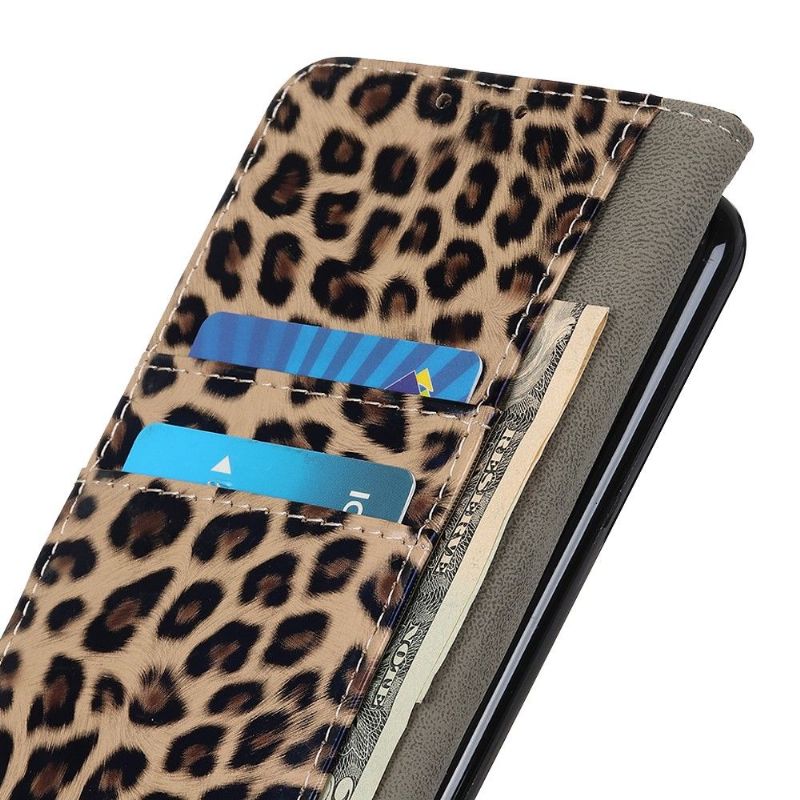 Flipové Pouzdro Na OnePlus 8T Styl Leoparda Z Umělé Kůže