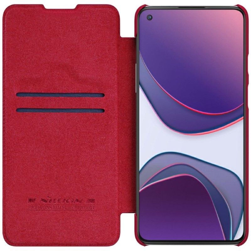 Kožené Pouzdro Na OnePlus 8T Kožený Efekt Řady Qin