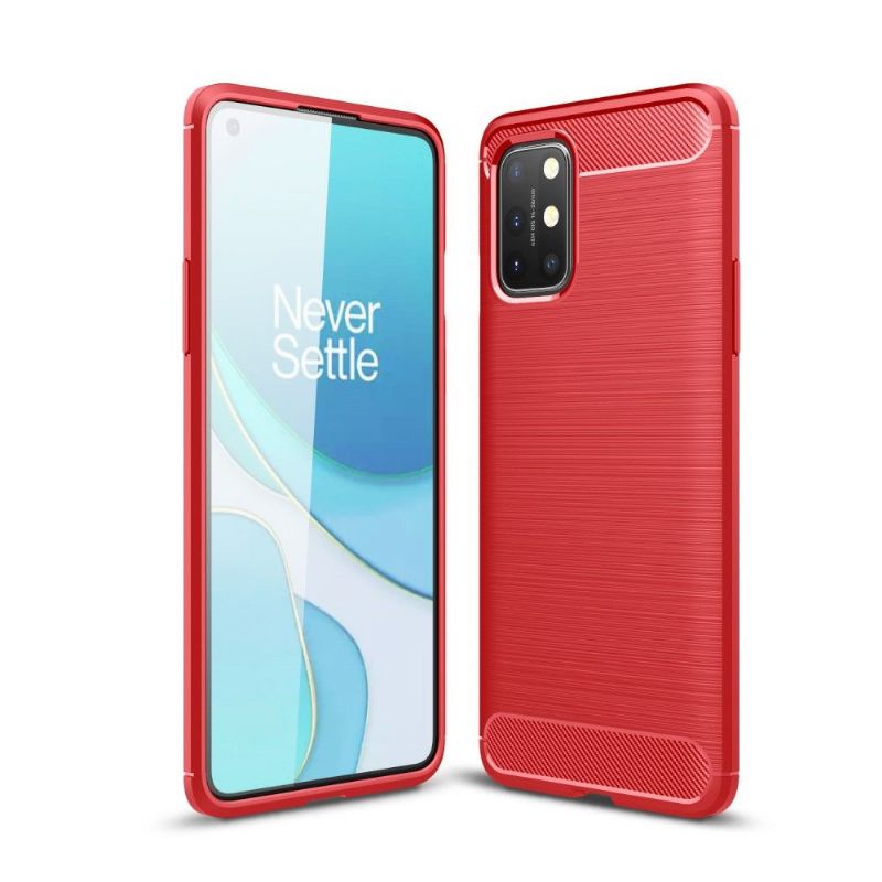 Kryt Na OnePlus 8T Kartáčovaný Efekt Flexibilní