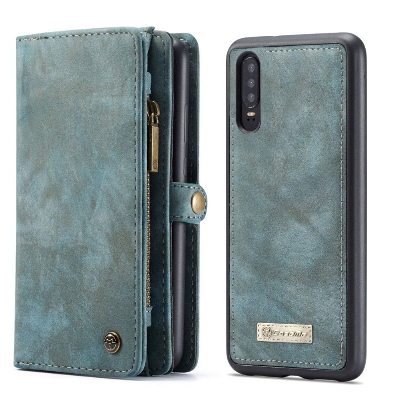 Kryt Flipové Pouzdro Na Huawei P30 A Kryt Držáku Karty - Zelený