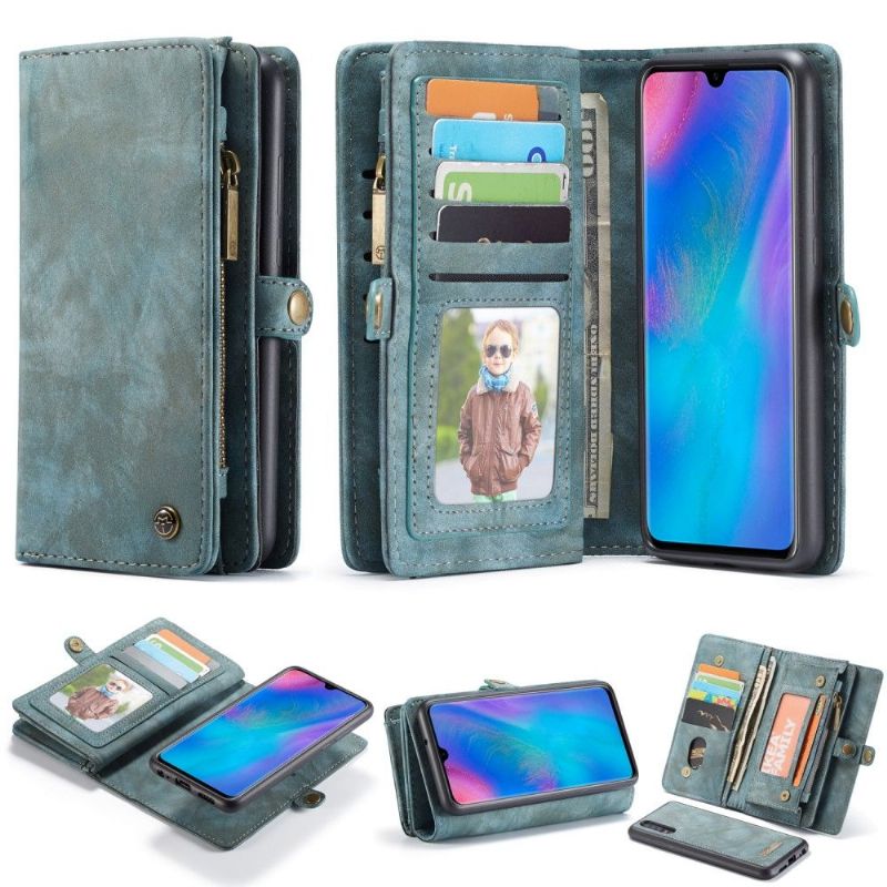 Kryt Flipové Pouzdro Na Huawei P30 A Kryt Držáku Karty - Zelený