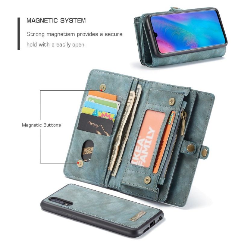 Kryt Flipové Pouzdro Na Huawei P30 A Kryt Držáku Karty - Zelený