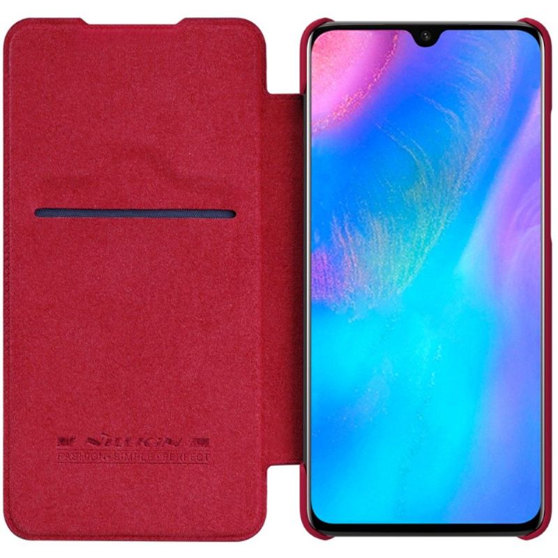 Pouzdra Na Huawei P30 Potah Nillkin Qin Z Umělé Kůže