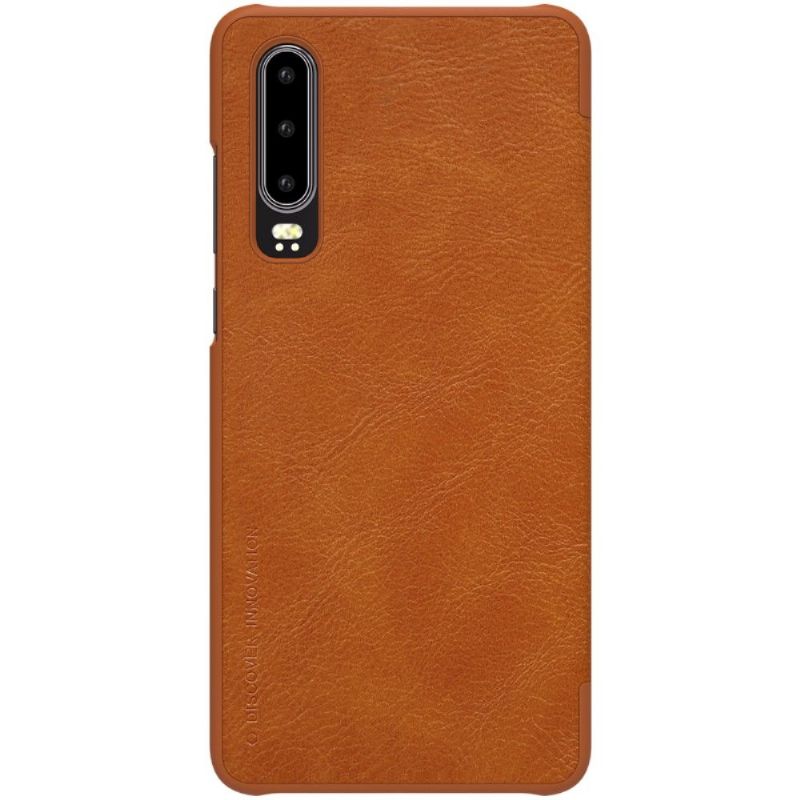 Pouzdra Na Huawei P30 Potah Nillkin Qin Z Umělé Kůže