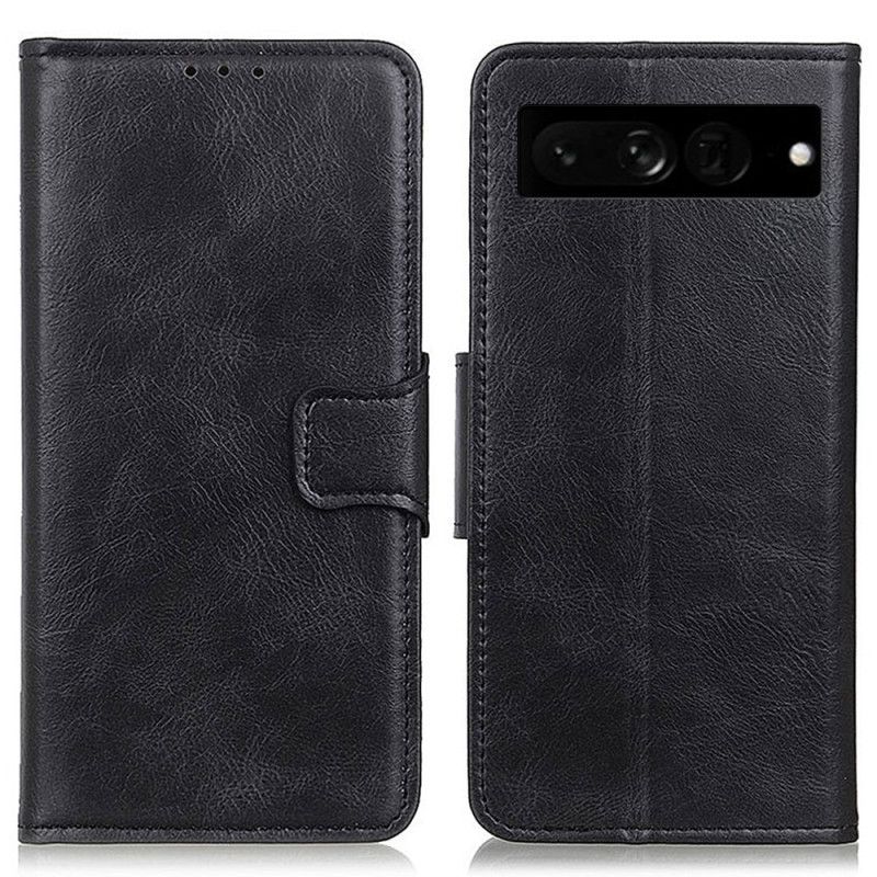Flipové Pouzdro Na Google Pixel 7 Pro Stylová Kožená Spona Oboustranná