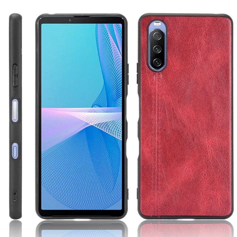 Kryty Na Mobil Na Sony Xperia 10 III Kožený Efekt