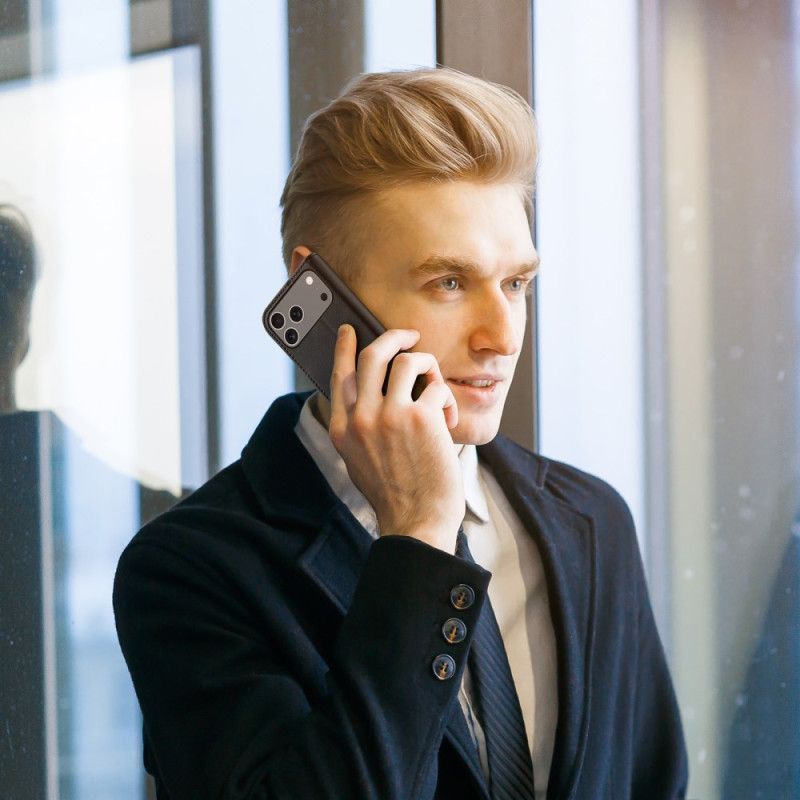 Kožené Pouzdro Folio iPhone 17 Pro Max Dux Ducis Hivo Series