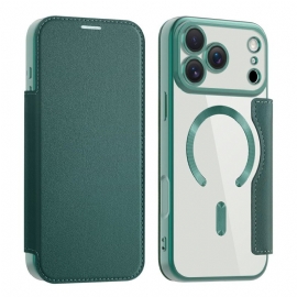 Kožené Pouzdro Folio iPhone 17 Pro Max Kompatibilní S Magsafe S Blokováním Rfid