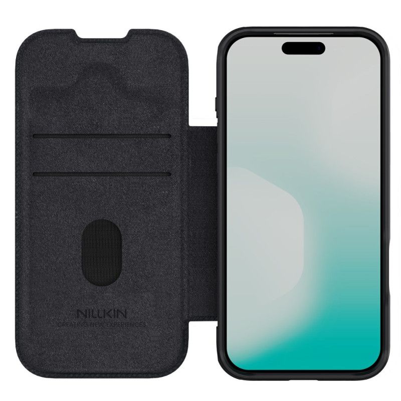 Kožené Pouzdro Folio Na iPhone 17 Pro Max Qin Pro Series Nillkin