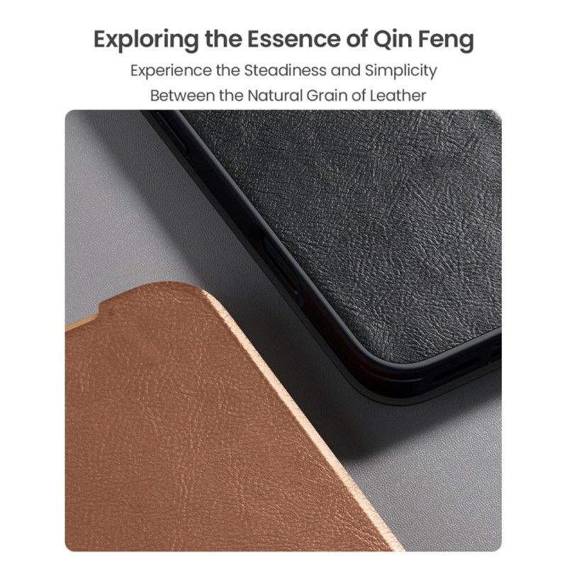 Kožené Pouzdro Folio Na iPhone 17 Pro Max Qin Pro Series Nillkin