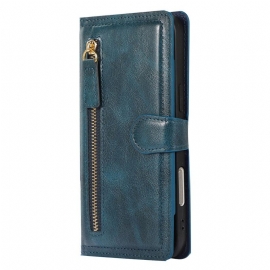 Kožený Kryt Na iPhone 17 Pro Max Kapsa Na Zip