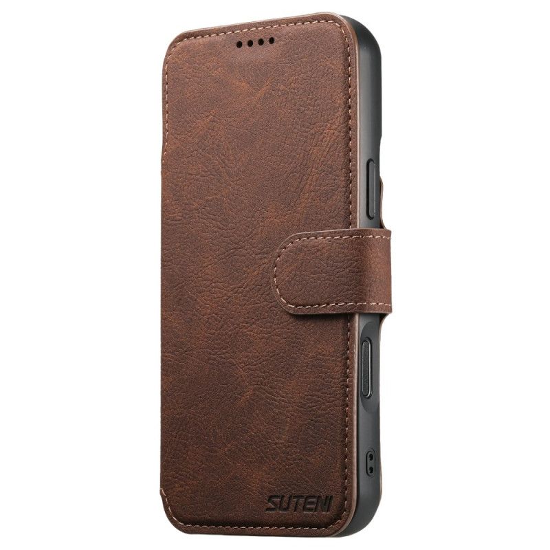 Kožený Kryt Na iPhone 17 Pro Max Magsafe 2-v-1 Suteni