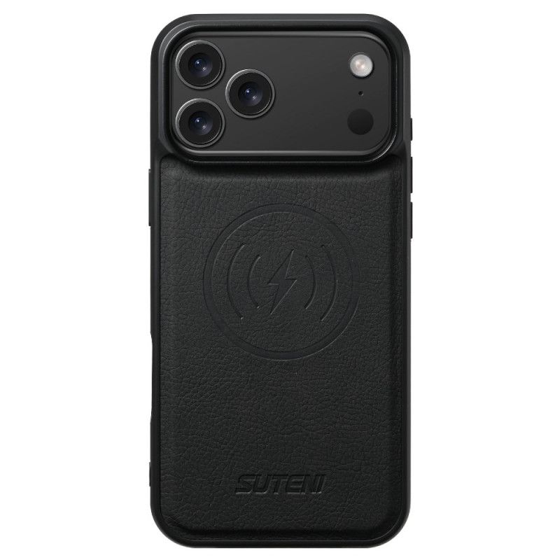 Kožený Kryt Na iPhone 17 Pro Max Magsafe 2-v-1 Suteni