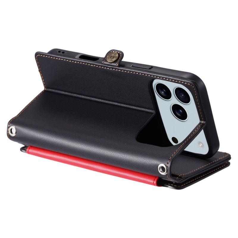 Kožený Kryt Na iPhone 17 Pro Max Retro Prémiové