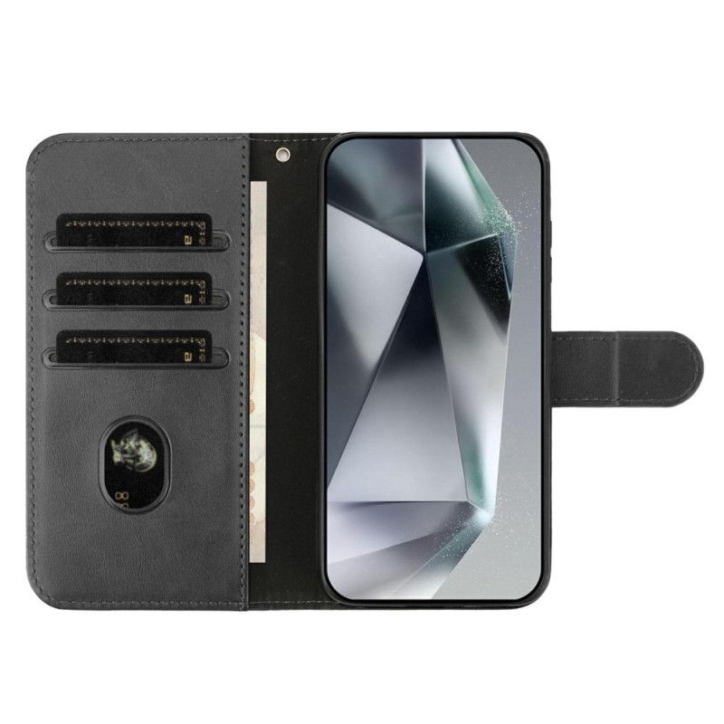 Kožený Kryt Na iPhone 17 Pro Max S Design Se Šňůrkou