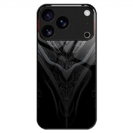 Kryt iPhone 17 Pro Max Design Z Tvrzeného Skla Černá