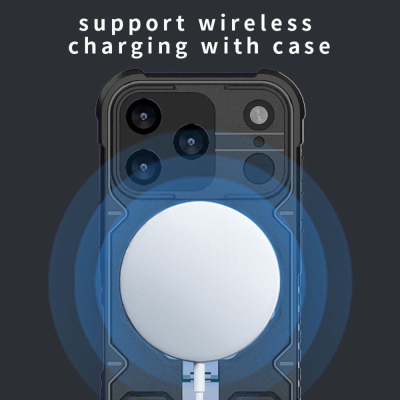 Kryt iPhone 17 Pro Max Kompatibilní S Magsafe S Držákem A Poutkem Na Zápěstí