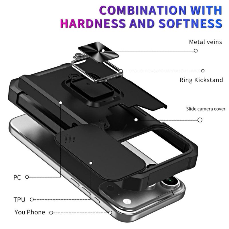 Kryt iPhone 17 Pro Max Odolný Stojánek A Posuvný Kryt