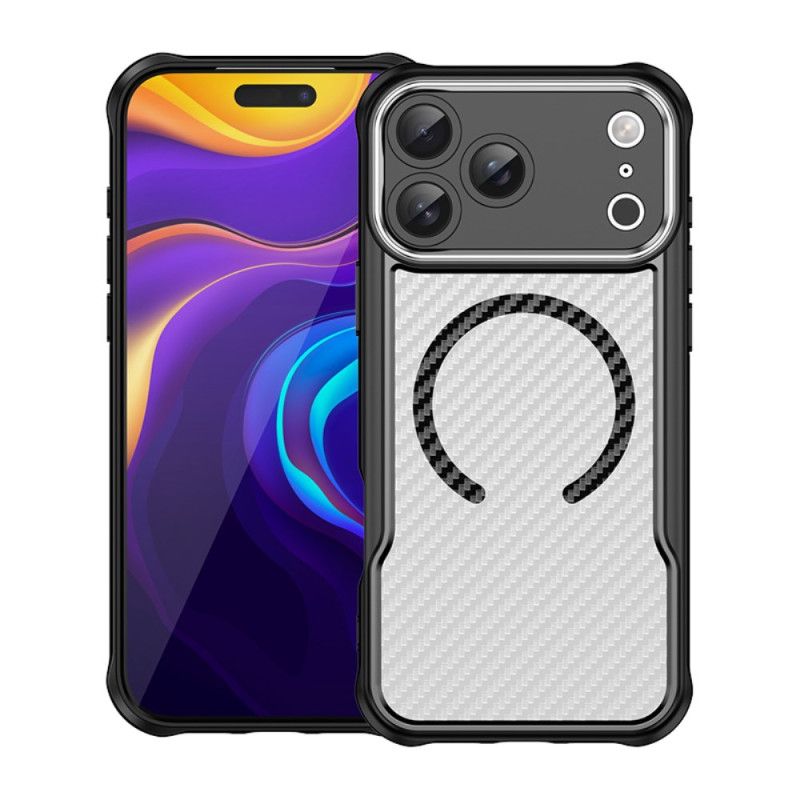 Kryt iPhone 17 Pro Max Průsvitné Karbonové Vlákno Kompatibilní S Magsafe