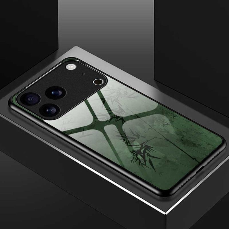 Kryt Na iPhone 17 Pro Max Tvrzené Sklo S Květinovým Vzorem