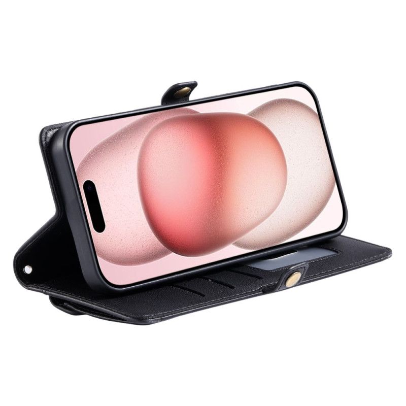 Peněženková Pouzdra iPhone 17 Pro Max Kryty Na Mobil Pouzdro A Šňůrka Na Krk