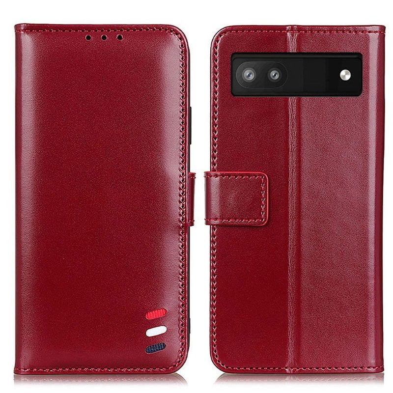 Flipové Pouzdro Na Google Pixel 6a Kožené Pouzdro Melody Folio Z Umělé Kůže