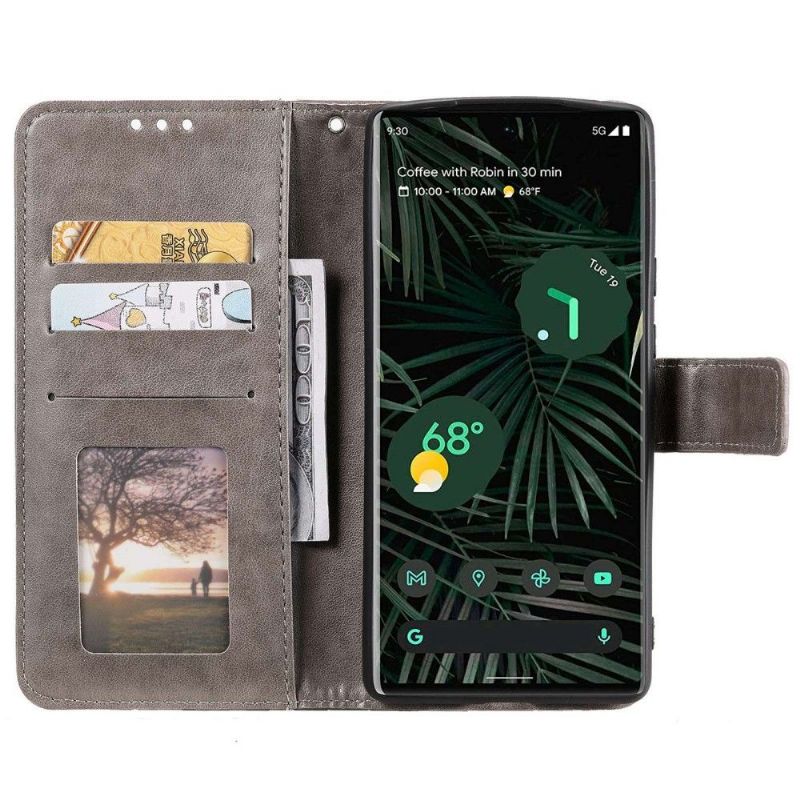 Flipové Pouzdro Na Google Pixel 6a Sluneční Mandala