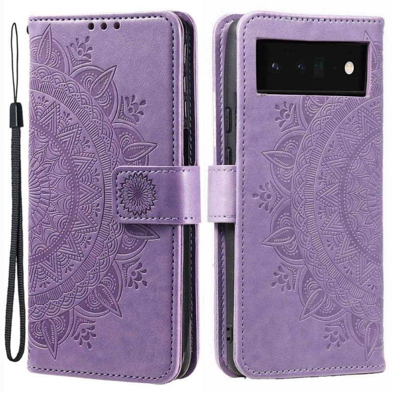 Flipové Pouzdro Na Google Pixel 6a Sluneční Mandala