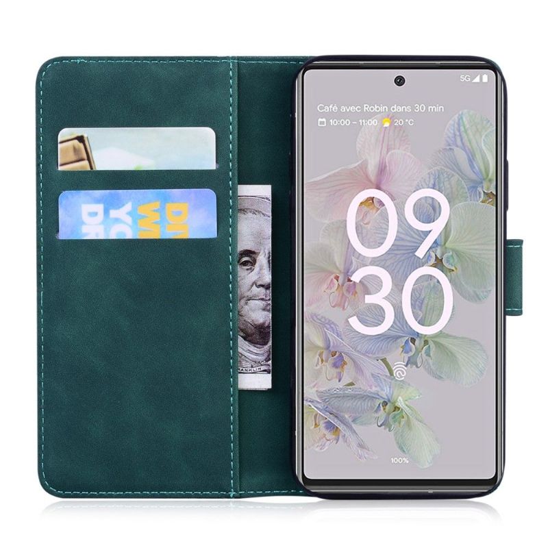 Kožené Pouzdro Na Google Pixel 6a Římský Měkký Dotek